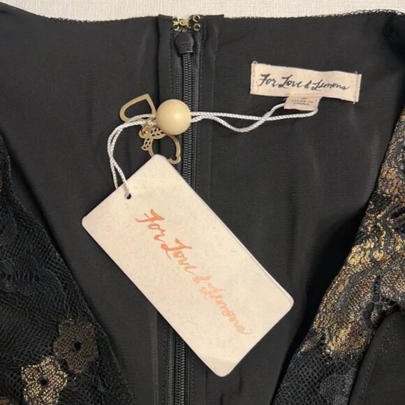 NWT For Love and Lemons Bumble Ruffle Long Sleeve Mini Dress - small - Picture 4 of 5